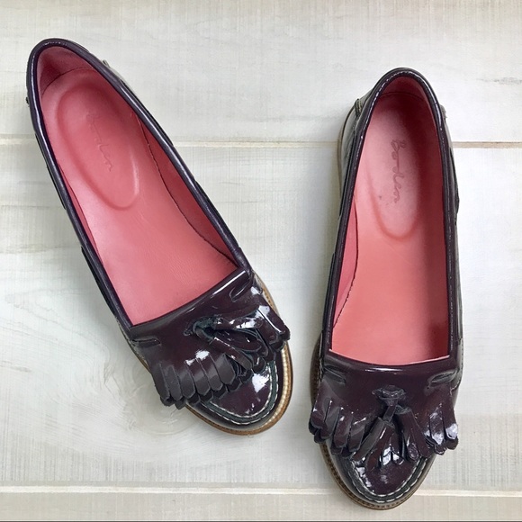 Boden Shoes - Bowden Plum Patent Leather Kiltie Tassel Loafers
